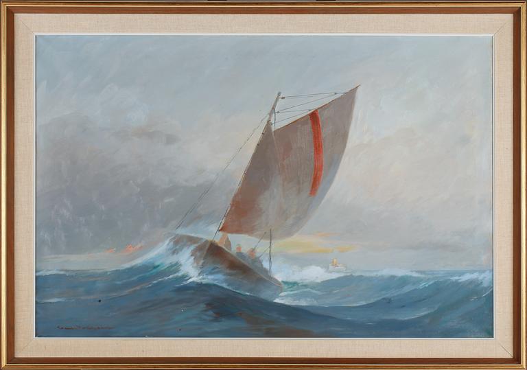 CARL DAHLGREN, olja på duk, signerad.