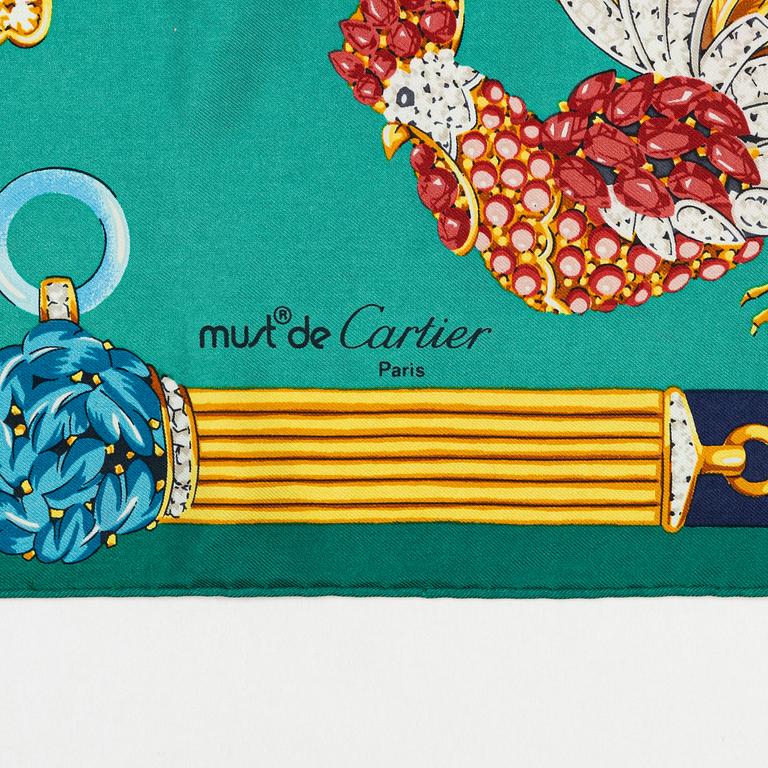 Cartier, scarf.