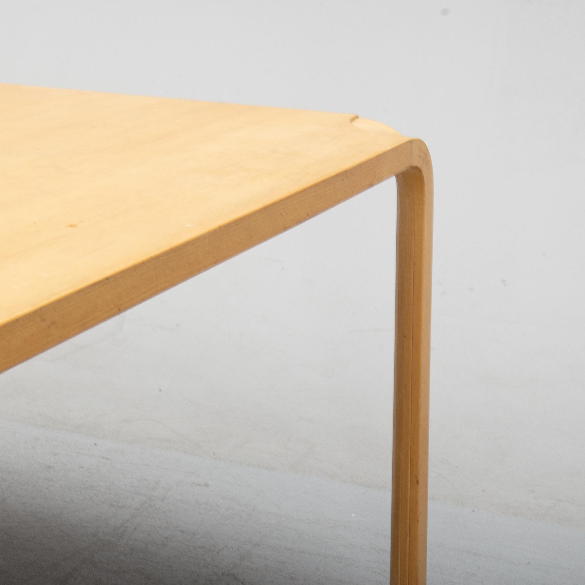 Alvar Aalto, a 'Fan leg table', Artek, Finland.