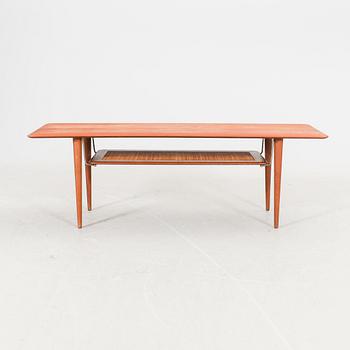 A Peter Hvidt & Orla Mølgaard Nielsen, mahogany coffee table model FD 516, France & Son, Denmark mid-20th century.