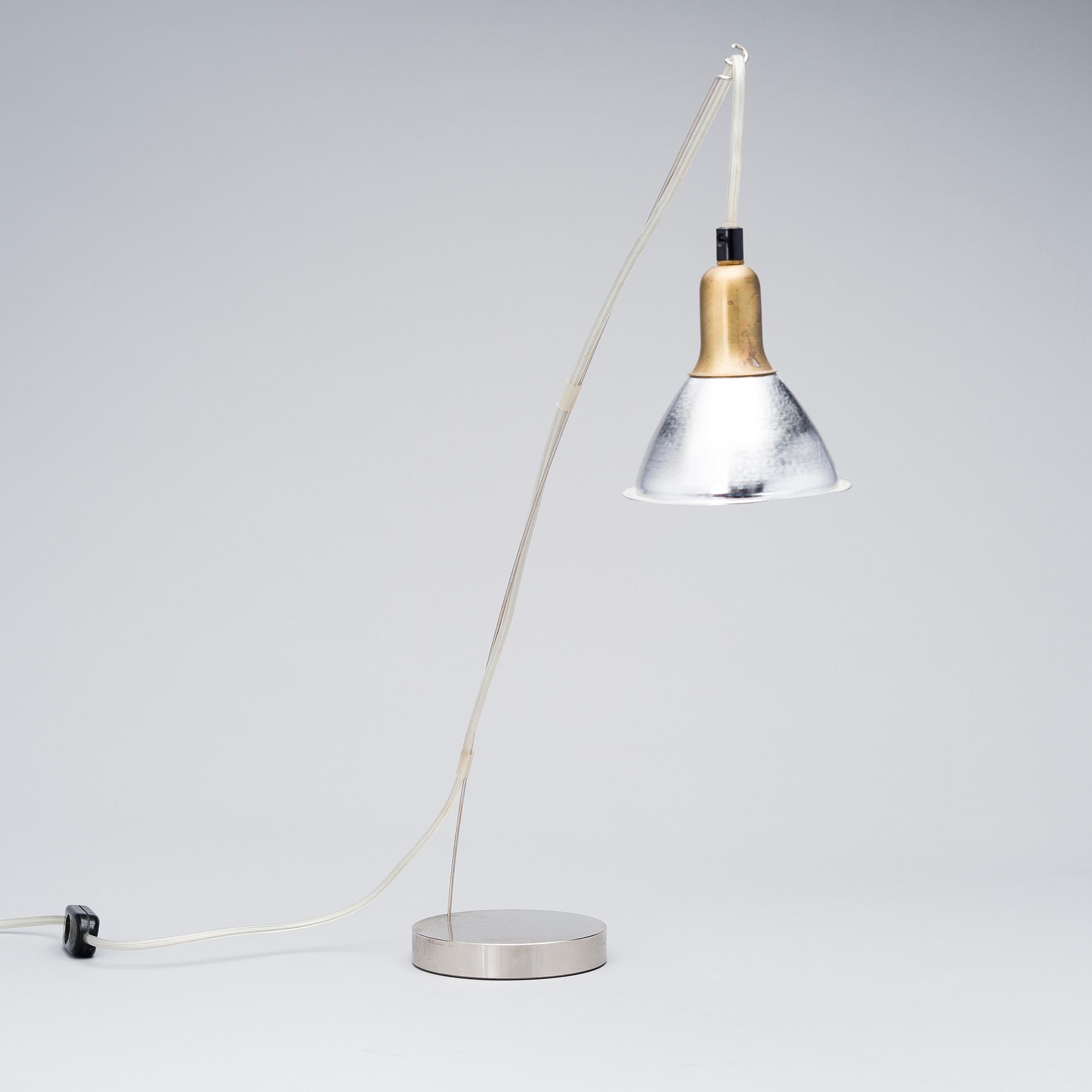 INGO MAURER, BORDSLAMPA OCH TVÅ TAKLAMPOR, "Grasl", formgiven av Jan Roth 1973.