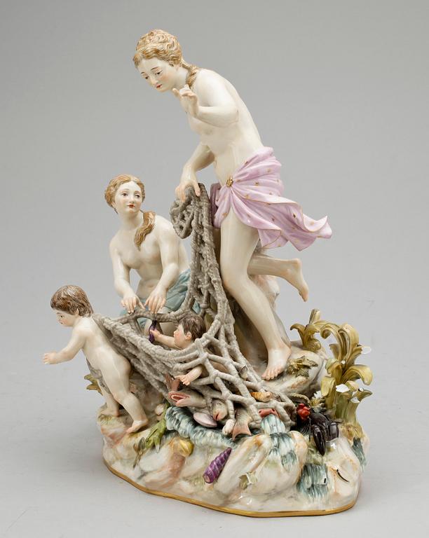 FIGURIN, porslin, Meissen, 1800/1900-tal.