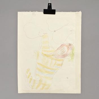 RAGNAR SANDBERG, pastellteckning, ej sign.