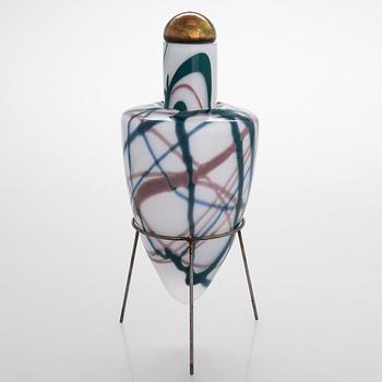 Markku Salo, A unique 'Amphora' art glass object, signed M. Salo Nuutajärvi Notsjö 1989.