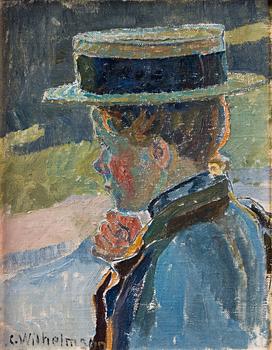 Carl Wilhelmson, Flicka med hatt.