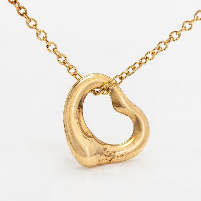 Tiffany & Co, Elsa Peretti, halsband, "Open Heart", 18K guld.