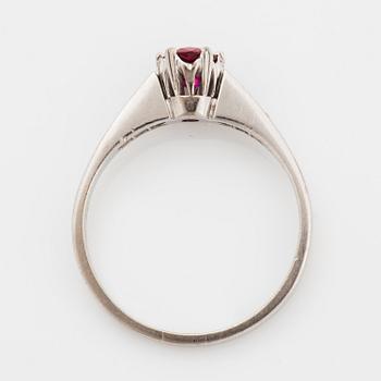 Ruby and diamond ring.