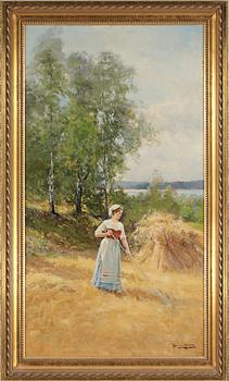 SEVERIN NILSON, Olja på duk. Signerad.