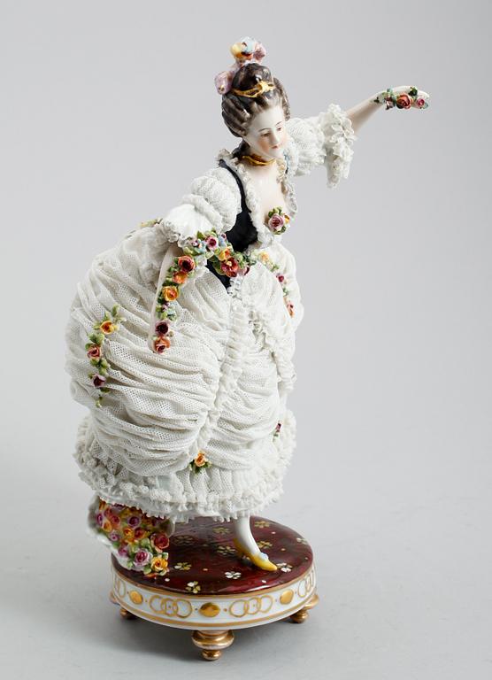 FIGUR, porslin, Sitzendorf, 1900-tal.