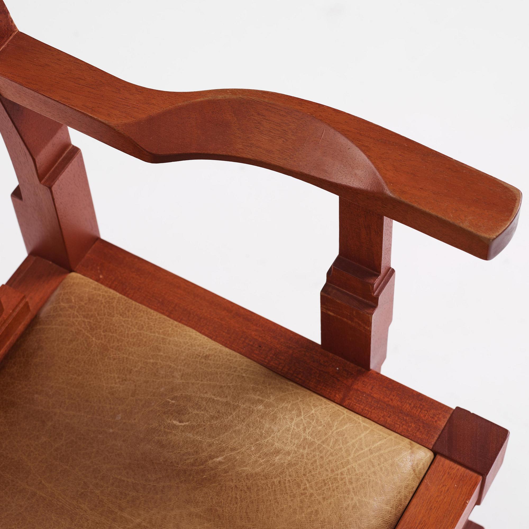 John Kandell, a set of six "Solitär" chairs, Källemo, Värnamo, post 1985.