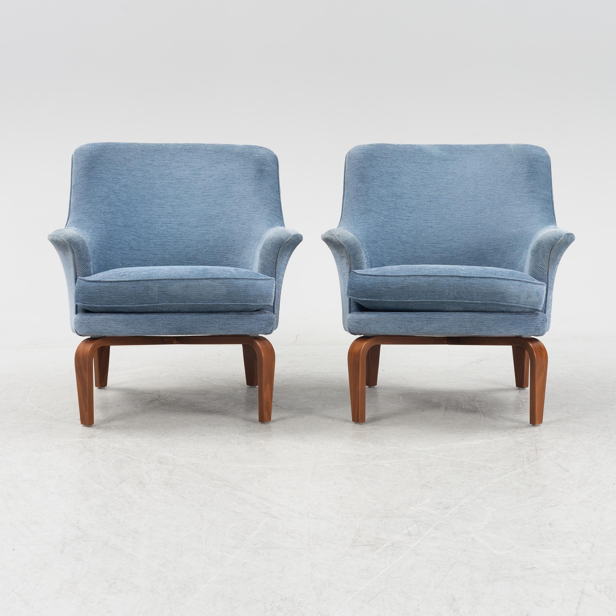 Arne Norell, fåtöljer, ett par, ”Pilot”, Norell Möbel AB.