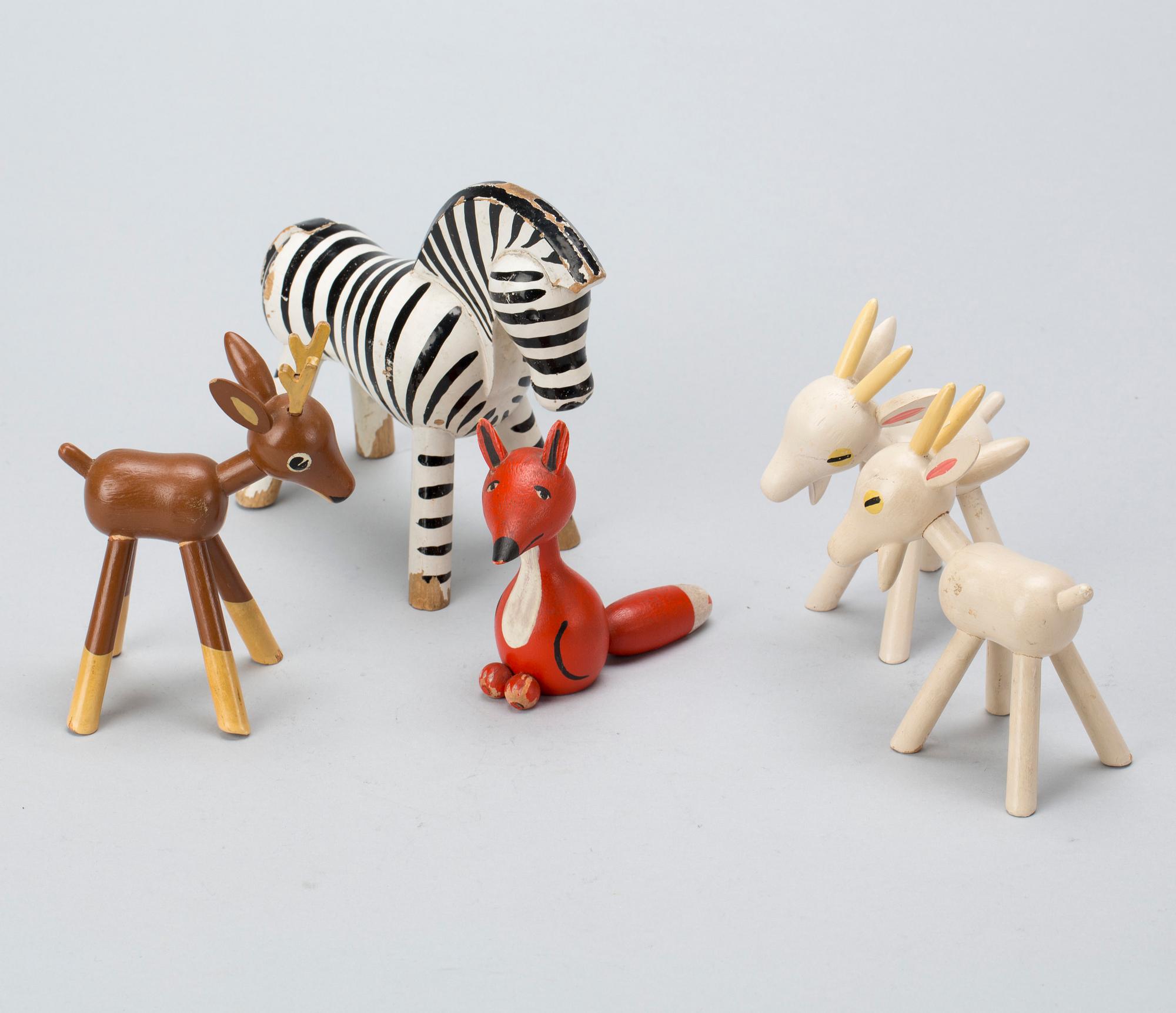 TRÄFIGURER, 4+1, Gunnar Ander resp. Kay Bojesen.