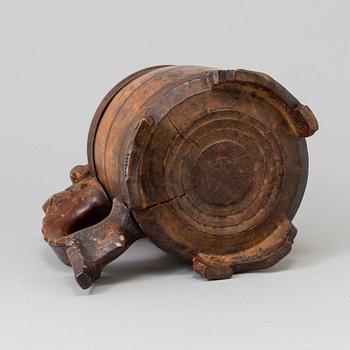 DRYCKESKANNA, trä, Norge, 17/1800-tal.