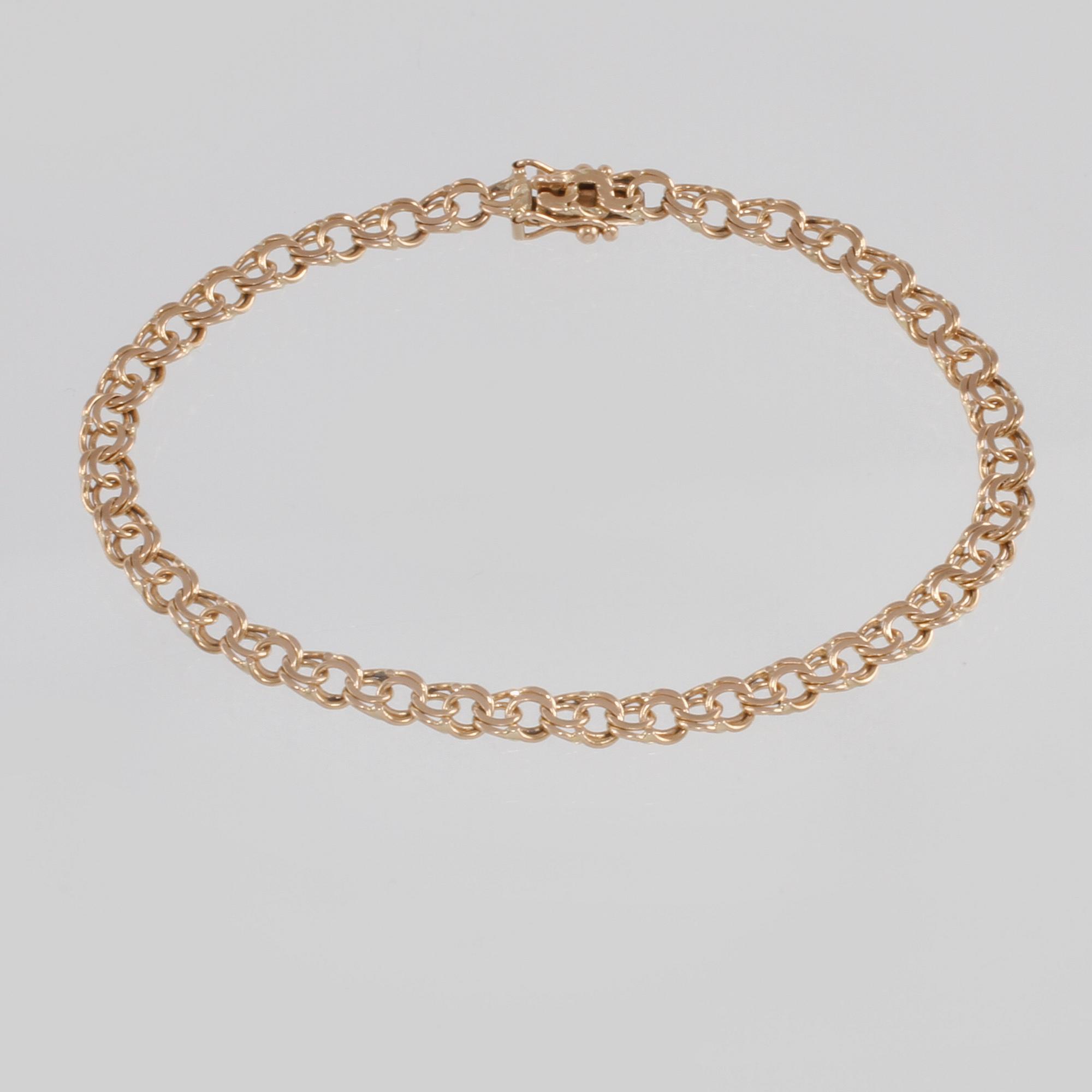 ARMLÄNK, 18K guld, NSE, Köping, 1991. Vikt 7,6 gram.