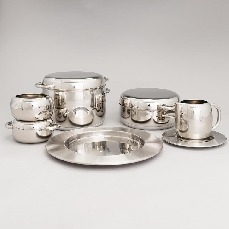 TIMO SARPANEVA, 7-piece stainless steel serving dishes for Opa Ltd.