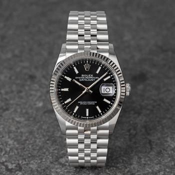1081. Rolex, Datejust, "Bright Black Dial", ca 2019.