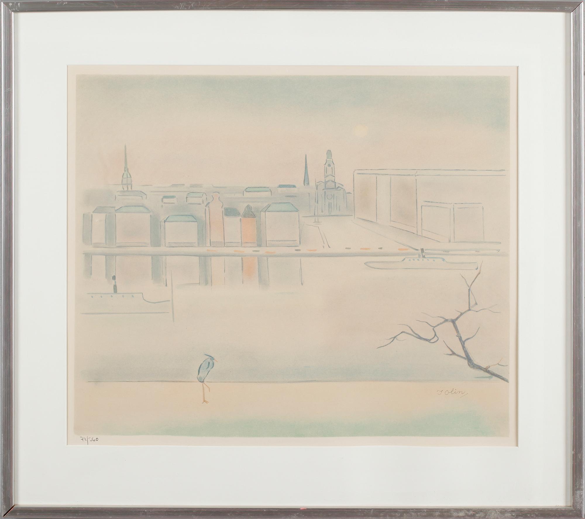 EINAR JOLIN, färglitografi, signerad och numrerad 72/360.