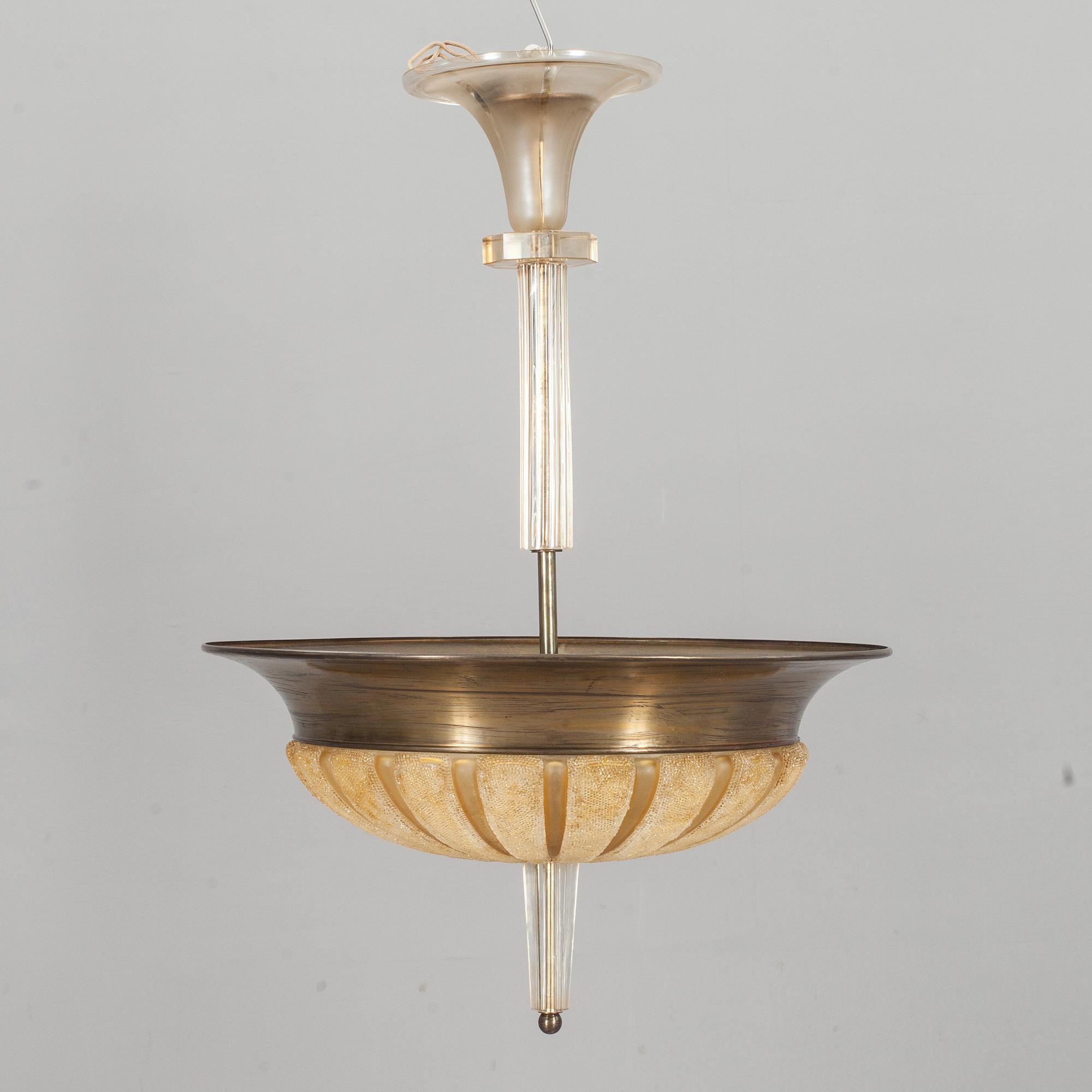 TAKLAMPA, Art deco, 1900-talets första hälft.