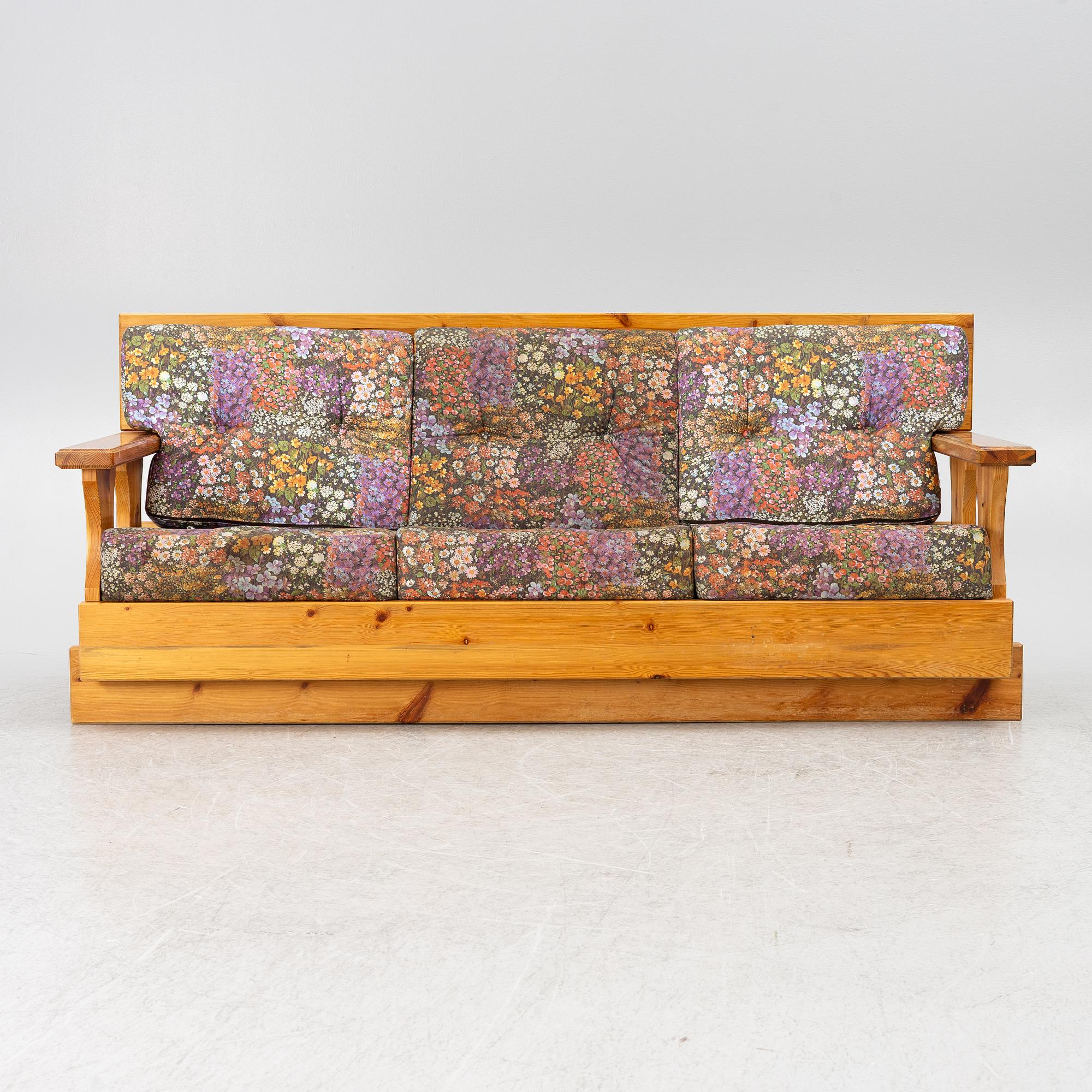 Sofa, pine, Stockholm's Furniture Interior AB (Trä-Inn), 1970s.