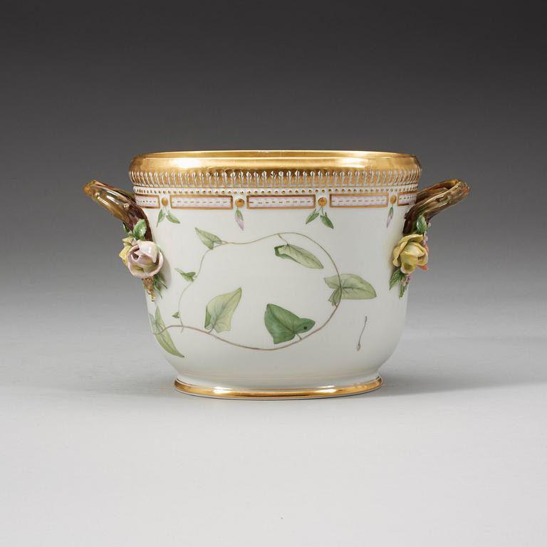 Royal Copenhagen, A Royal Copenhagen 'Flora Danica' wine cooler, Denmark, 20th Century.