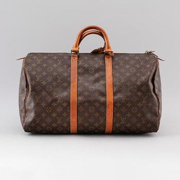 VÄSKA, Louis Vuitton, "Keepall 50", weekendbag.