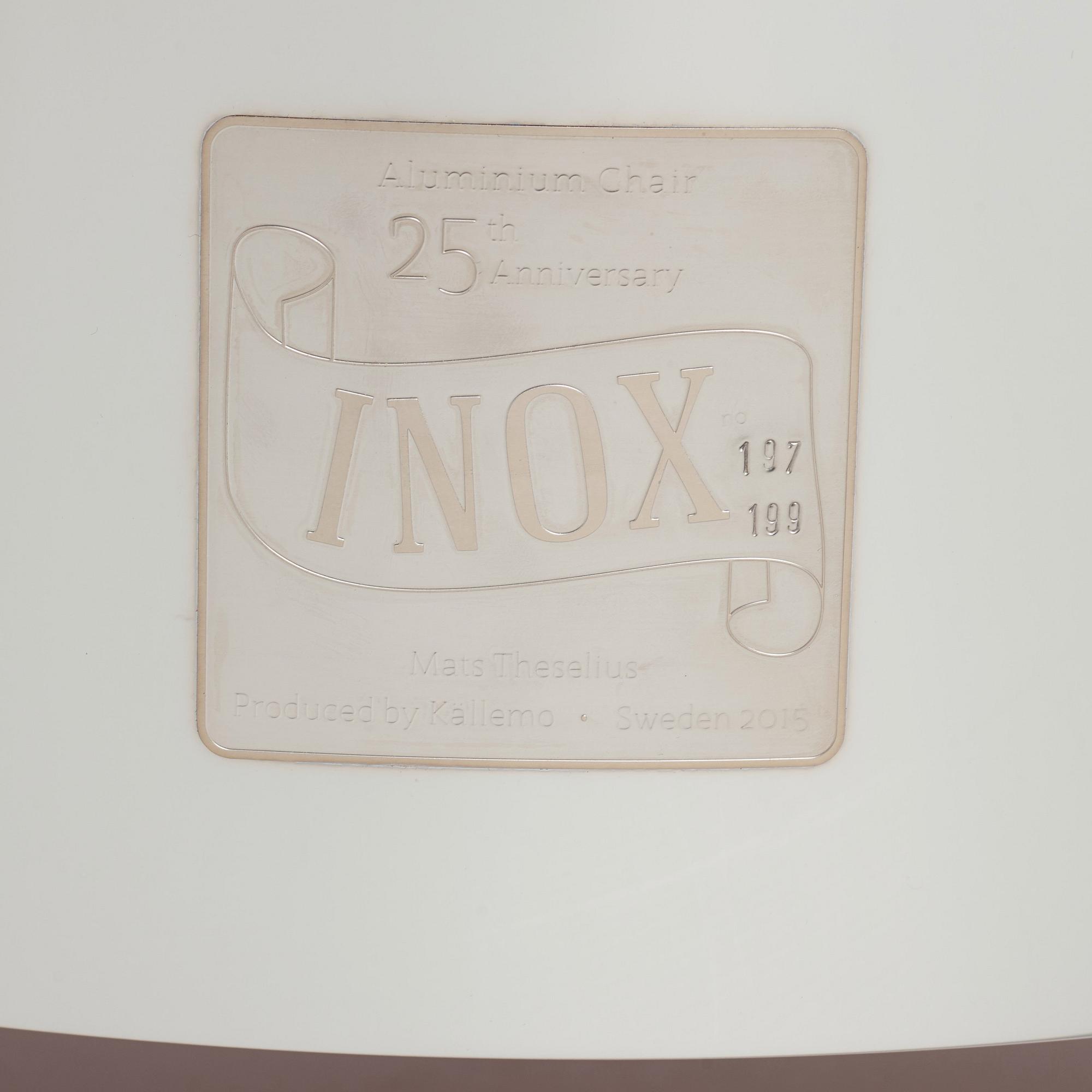 Mats Theselius, fåtölj "Inox", ed. 197/199, Källemo, efter 2015.