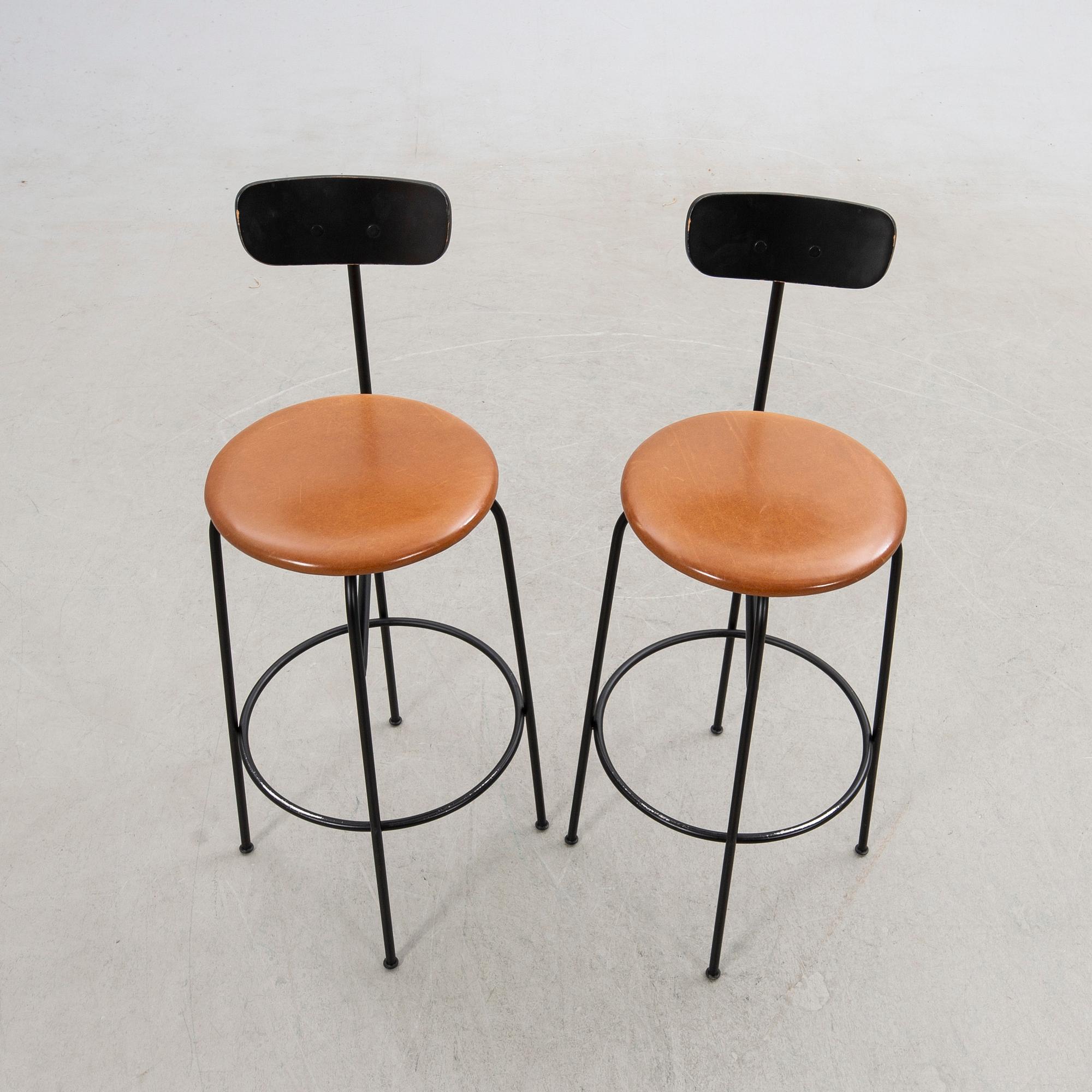Afteroom, bar stools, a pair, "Counter Chair" Audo, Denmark.