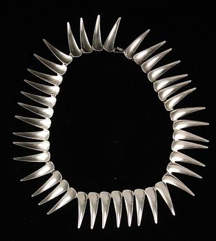 COLLIER, silver, Bengt Wettersjö för Atelier Borgila, 1950-tal.