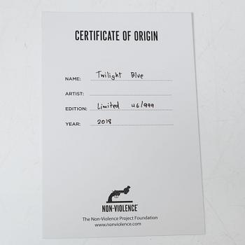 Non-Violence Art Project, "Non-Violence Twilight Blue".