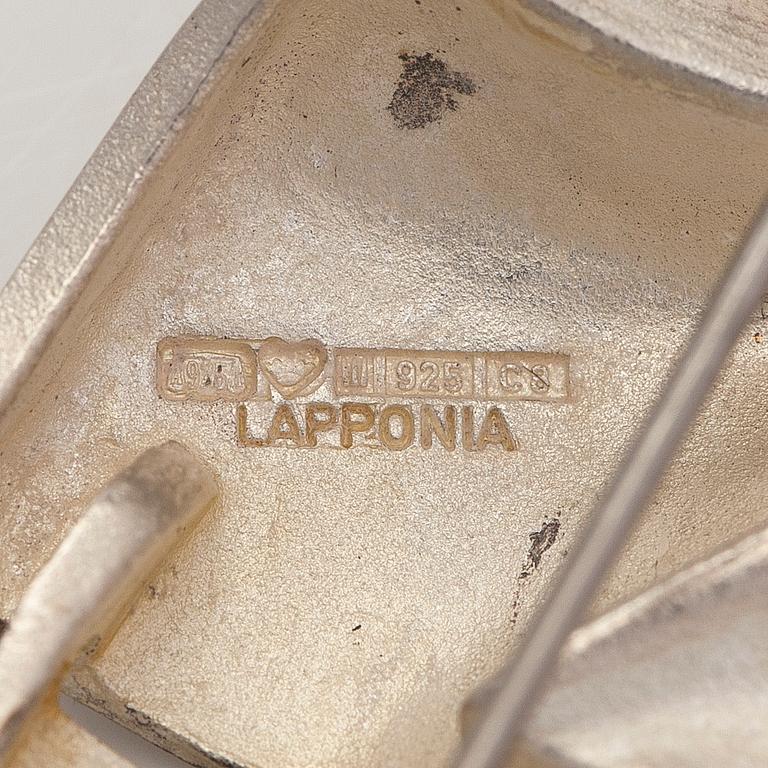 Björn Weckström, brosch "Främling på Io", sterling silver. Lapponia 1980.