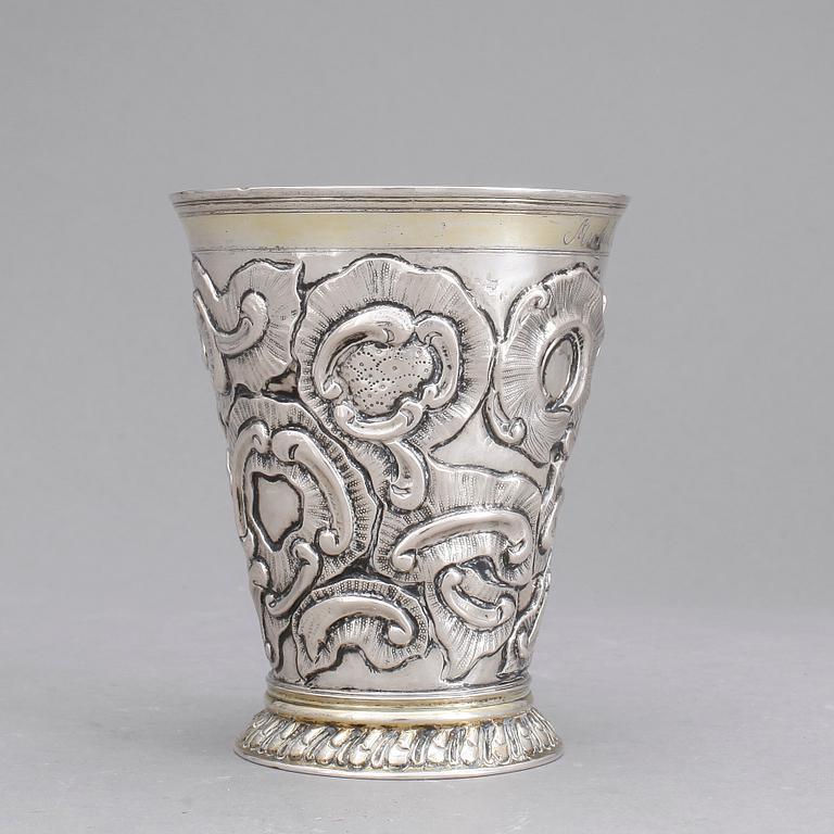 BÄGARE, Jacob Stabenau, Riga, 1712-1724. Vikt ca 158 gram.