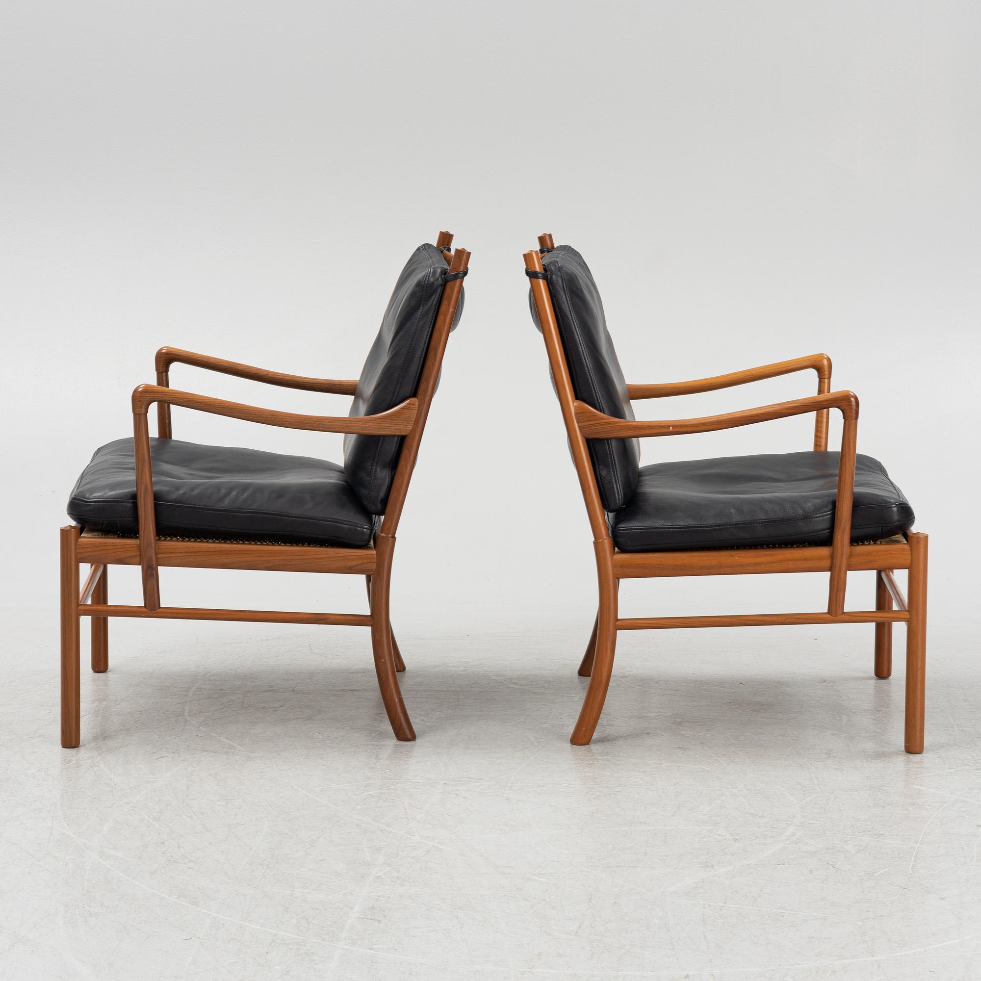 Ole Wanscher, fåtöljer, ett par, "Colonial Chair OW 149", Carl Hansen & Son, Danmark.