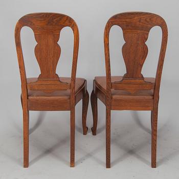 MATBORD samt STOLAR 8 st, 1930/1940-tal.