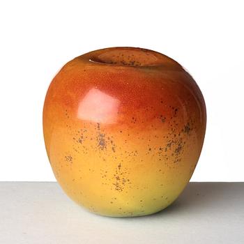 Hans Hedberg, a faience sculpture of an apple, Biot, France.
