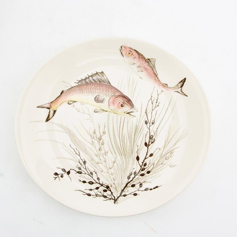 Fiskservis, 30 delar, flintgods, "Fish", Johnson Bros, England.