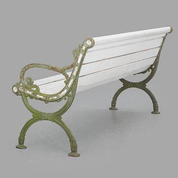 TRÄDGÅRDSSOFFAN, gjutjärn, Husqvarna Bruk, 1900-tal.