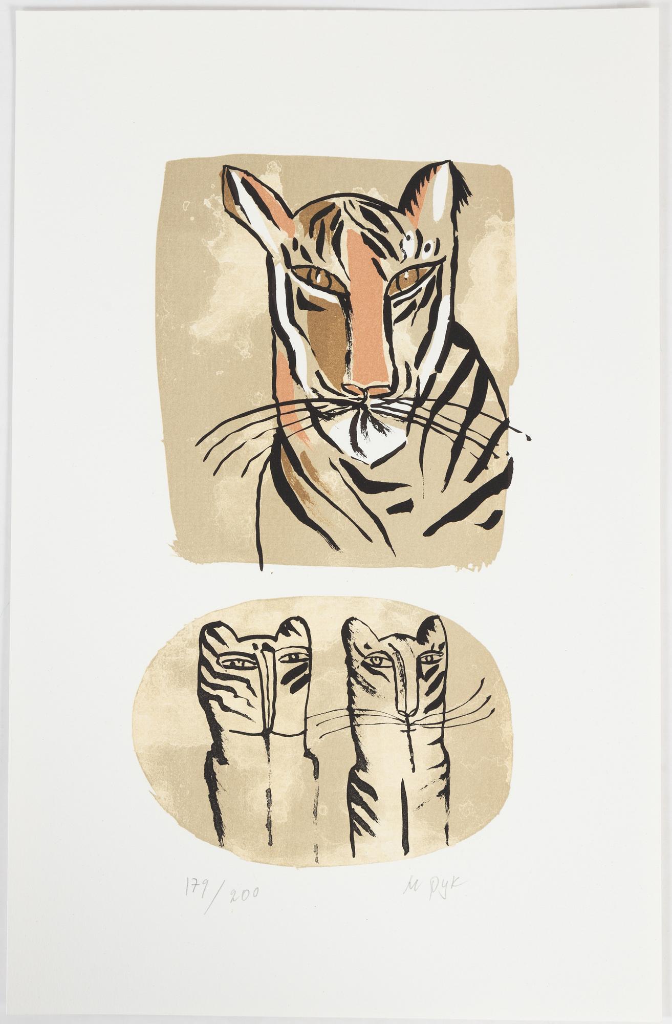 Madeleine Pyk, litografi, signerad och numrerad 172/200.