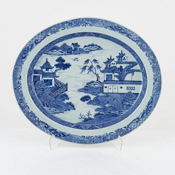 Parts of a dining service, 45 pieces, porcelain, China, mostly Qianlong (1736-95).