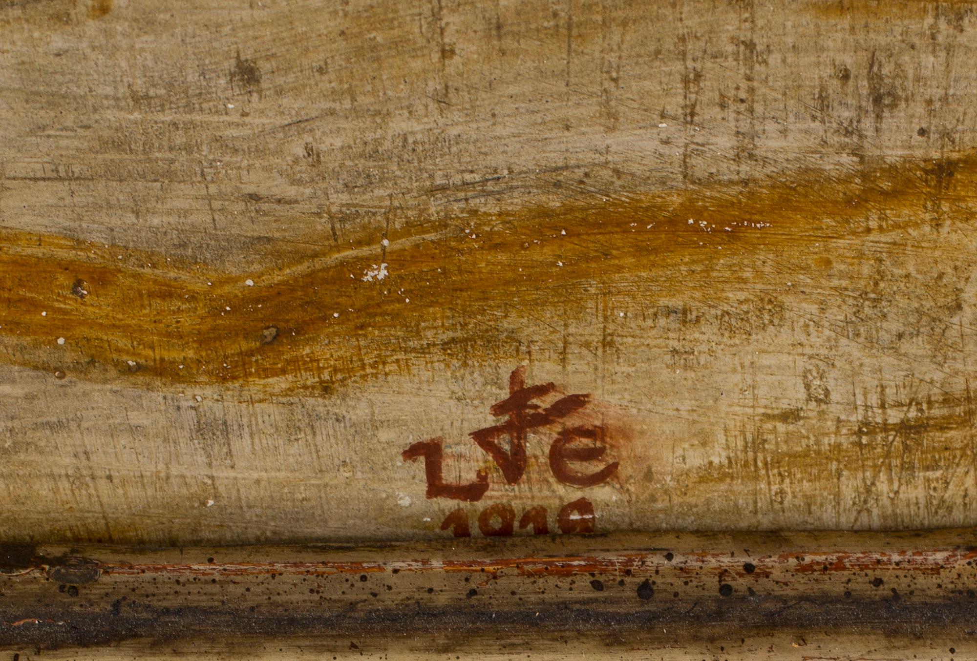 LUDWIG EBERLE, Olja på pannå, signerad och daterad 1919.