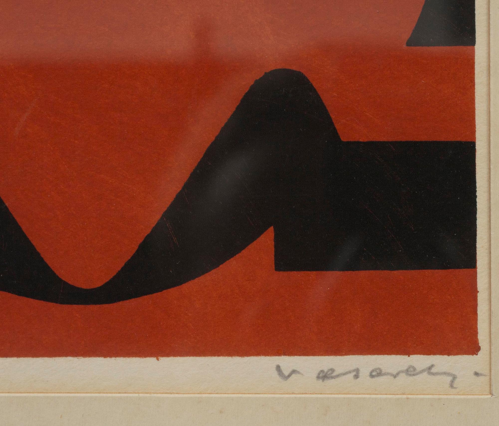 VICTOR VASARELY, serigrafi, sign.