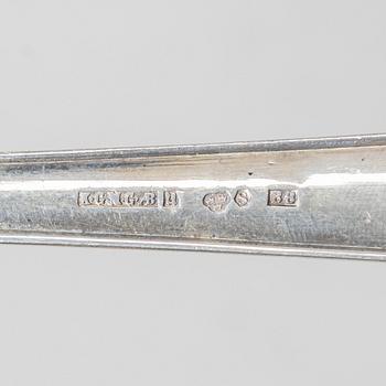 A silver soup ladle, K G Markströms Guldsmeds AB, Uppsala, 1928.