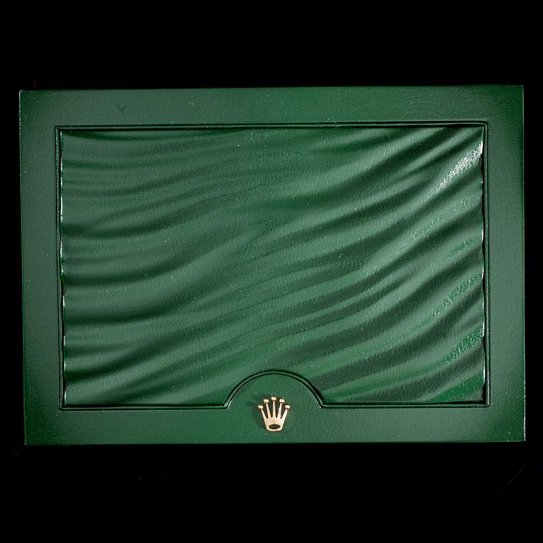 ARMBANDSUR, herr, Rolex Cosmograph Daytona, guld, läderarmband, originalbox, garanti intyg 2006.