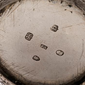 Joseph Angell, te- och kaffeservis, sterlingsilver, 7 delar, London 1817-1823.