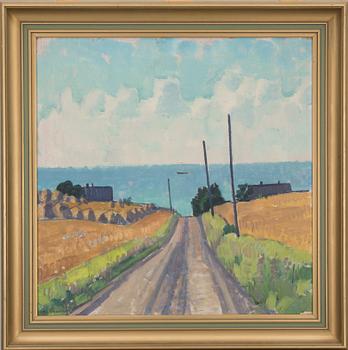 JOHAN JOHANSSON, olja på pannå. Signerad.