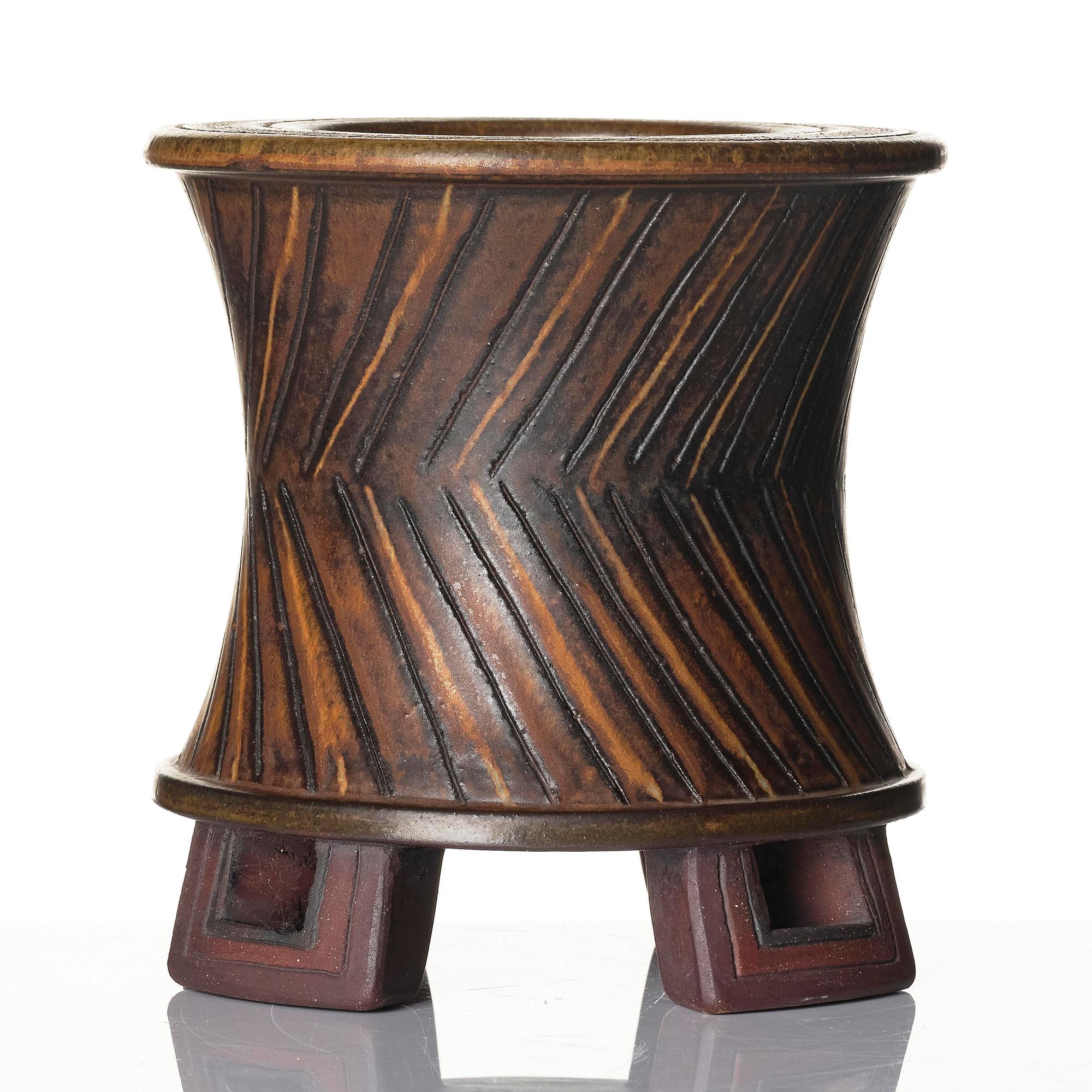 Wilhelm Kåge, a "Farsta" stoneware vase, Gustavsberg Studio, 1959.
