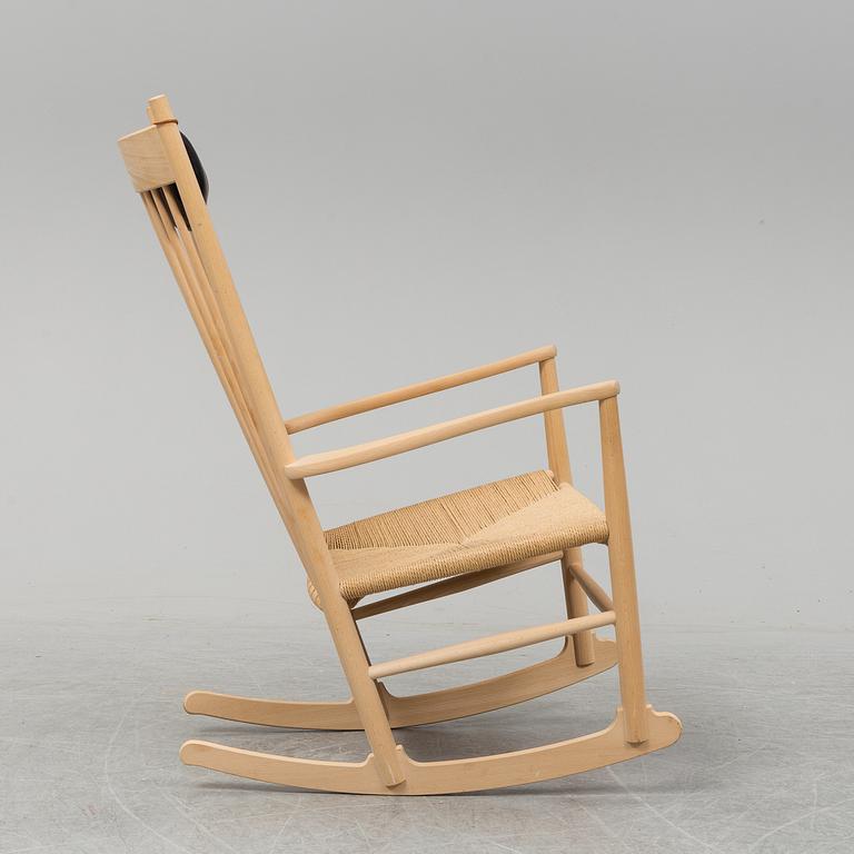 HANS J WEGNER, a model J16 rocking chair.