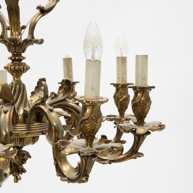 Takkrona, rokokostil, 1900-talets mitt.