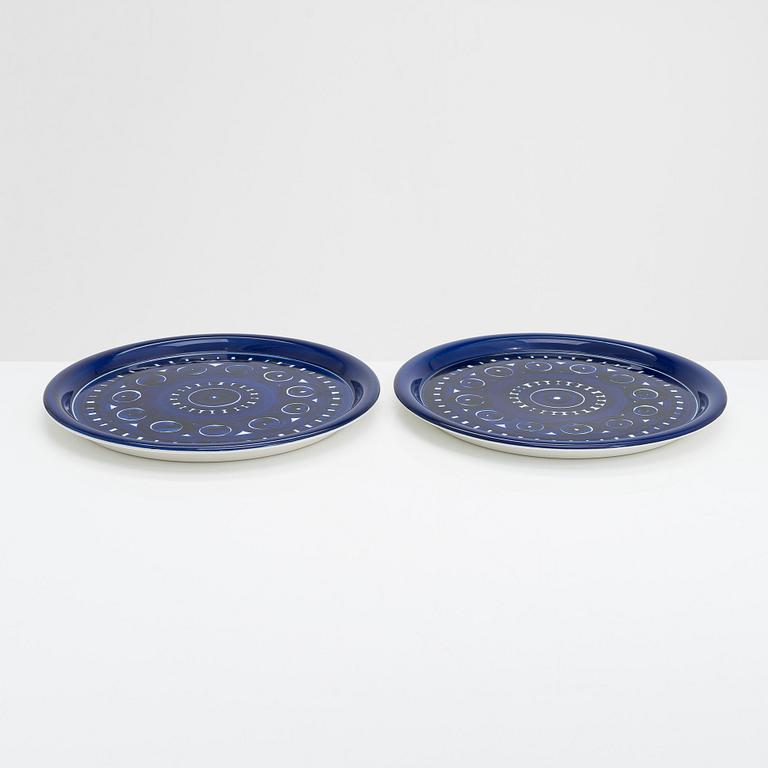 Ulla Procopé, tallrikar / kuverttallrikar, 6 kpl, porslin "Valencia" Arabia.