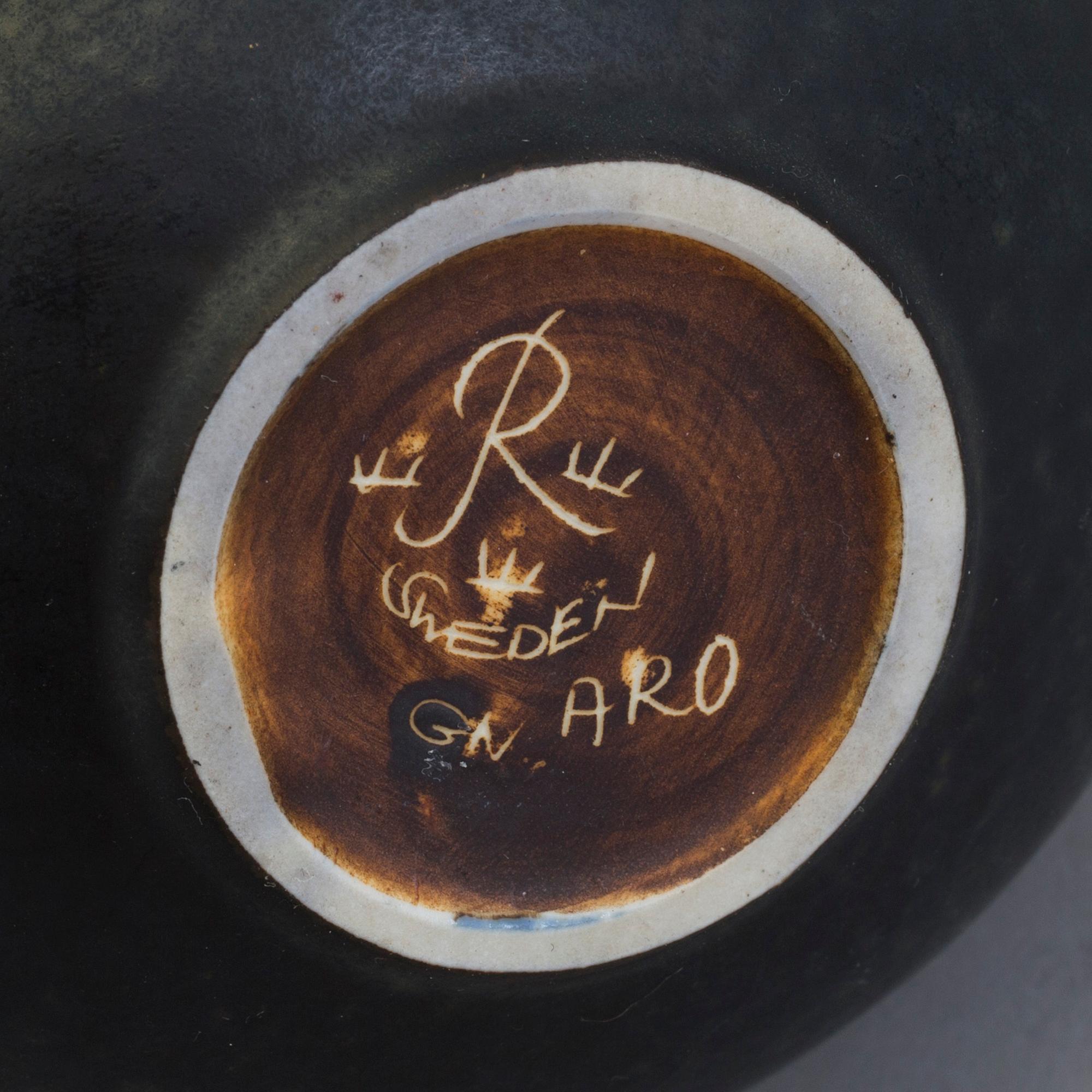 A figurine and bowl by Gunnar Nylund, Rörstrand.