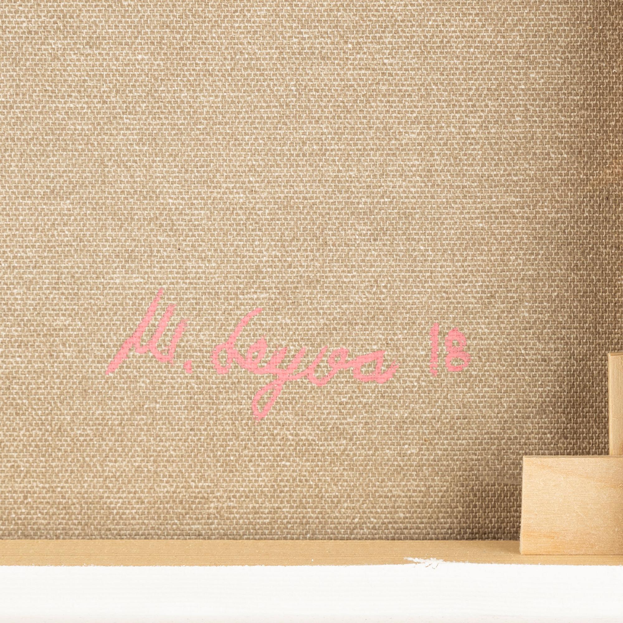 Marta Leyva, akryl på duk, signerad och daterad -18 a tergo.